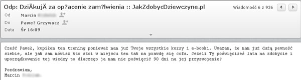 opinia do treningu pewność siebie w 90 dni