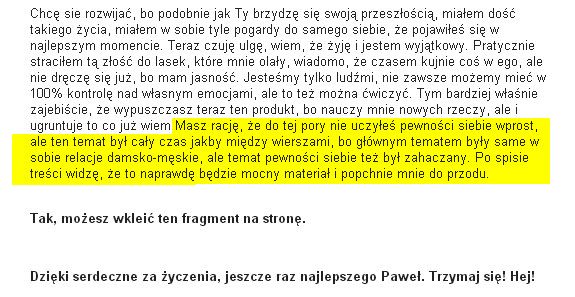 opinia do treningu pewność siebie w 90 dni